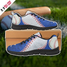 Load image into Gallery viewer, Chicago Baseball Sneakers Blue and Gray
