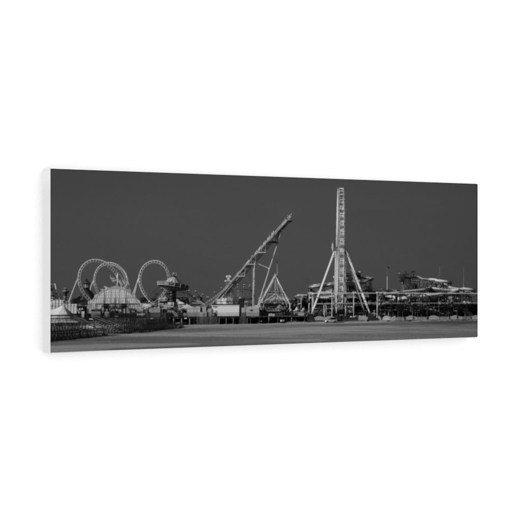 Black and White Photography Wall Art Print Panoramic WIldwood NJ