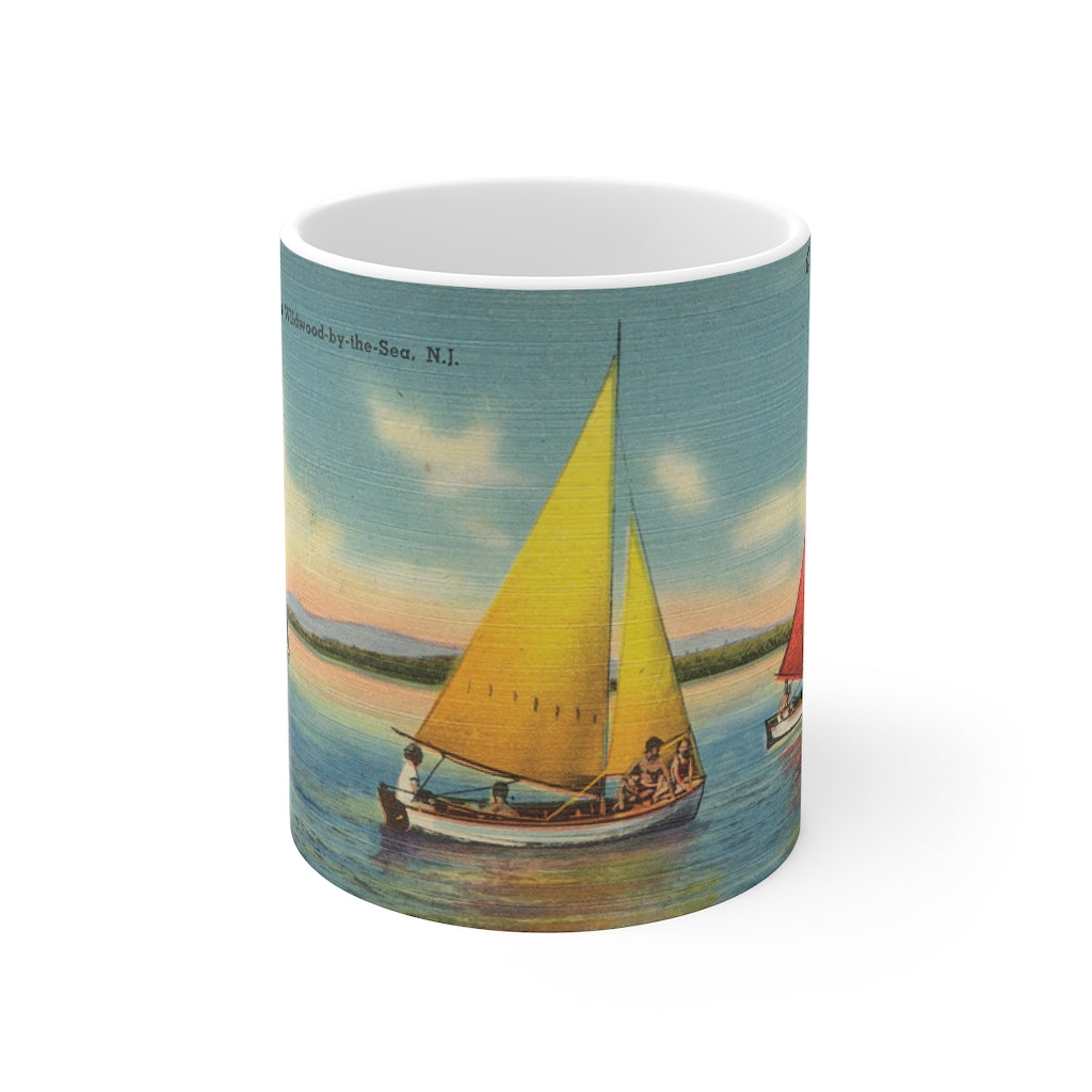 Vintage Wildwood by the Sea Postcard coffee or tea Mug 11oz