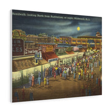 Load image into Gallery viewer, Night At Wildwood Old Postcard Home Decor Wall Art Print Canvas
