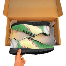 Load image into Gallery viewer, Baseball Sneakers Green and Yellow
