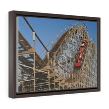 Load image into Gallery viewer, Roller Coaster Cartoon Art Wall Decor Art WIldwood Painting Carnival Decor
