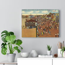 Load image into Gallery viewer, Vintage Wildwood Boardwalk Night Home Decor Wall Art Print Canvas

