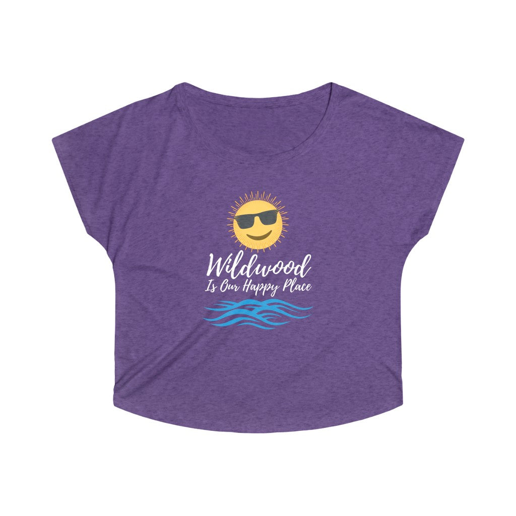 Wildwood is our Happy Place Women's Tri-Blend Dolman