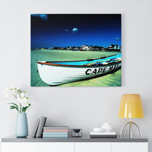 Load image into Gallery viewer, Watercolor Painting Wall Art Print Wildwood Crest life guard boats New Jersey beach
