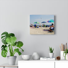 Load image into Gallery viewer, Canvas Print Wildwood Crest New Jersey NJ Sunny Day Beach
