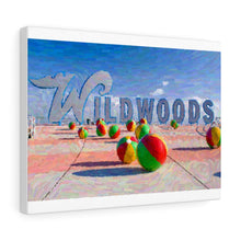 Load image into Gallery viewer, Gouache Digital Art painting Wildwood NJ Crest Sign Wall Art Print
