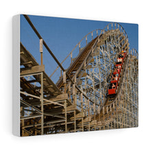 Load image into Gallery viewer, Canvas Print Wildwood Jersey Shore Morey&#39;s Piers  Roller Coaster
