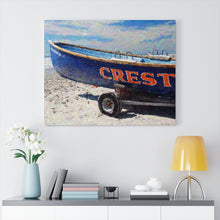 Load image into Gallery viewer, Gouache Digital Art painting Wall Art Print Wildwood Crest Beach Boat
