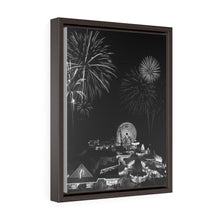 Load image into Gallery viewer, Wildwood New Jersey fireworks Black and White Wall Art Print
