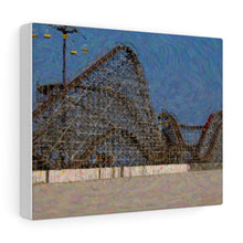 Load image into Gallery viewer, Gouache Digital Art painting Wildwood Jersey Roller Coaster Wall Art Print
