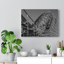 Load image into Gallery viewer, Wildwood Jersey Roller Coaster Black and White Photography Wall Art Print
