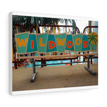 Load image into Gallery viewer, Canvas Print Wildwood Jersey Shore Morey&#39;s Piers Amusement Park
