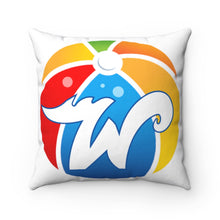 Load image into Gallery viewer, Wildwood Beach Ball W Spun Polyester Square Pillow
