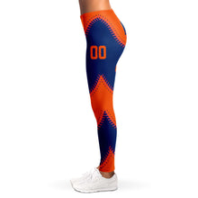 Load image into Gallery viewer, New York Personalized Leggings Blue &amp; Orange
