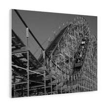 Load image into Gallery viewer, Wildwood Jersey Roller Coaster Black and White Photography Wall Art Print
