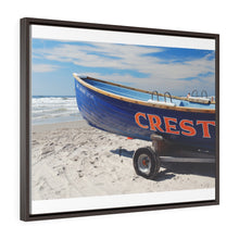 Load image into Gallery viewer, Canvas Print Wildwood Crest On The Beach Lifeguard Boat Ocean View
