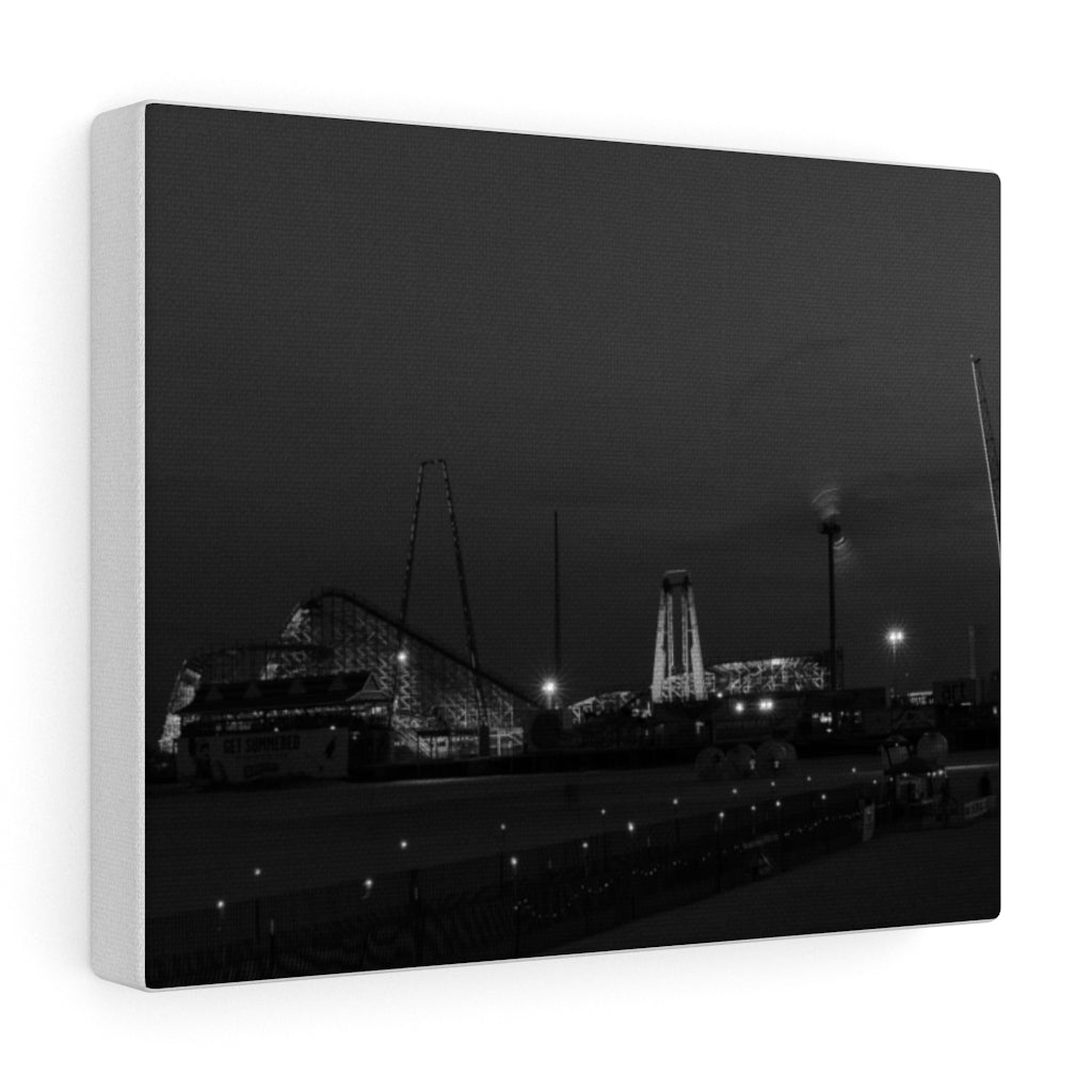 Black and White Photography Wall Art Print Sunset Wildwood New Jersey