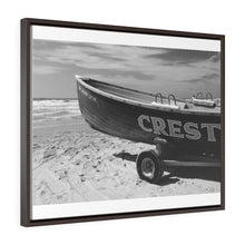 Load image into Gallery viewer, Wildwood Crest Lifeguard Boat Black and White Photography Wall Art Print
