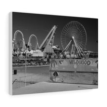 Load image into Gallery viewer, Black and White Photography Wall Art Print Wildwood Jersey Shore Ocean View
