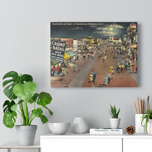 Load image into Gallery viewer, Night Time Wildwood Boardwalk Home Decor Wall Art Print Canvas
